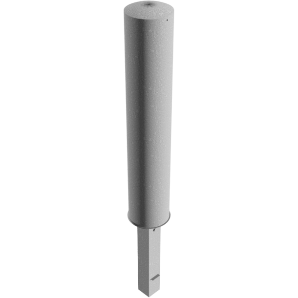 Barrier bollard | Steel tube  193 x 3.6 mm | removable | with triangular lock | hot-dip galvanized